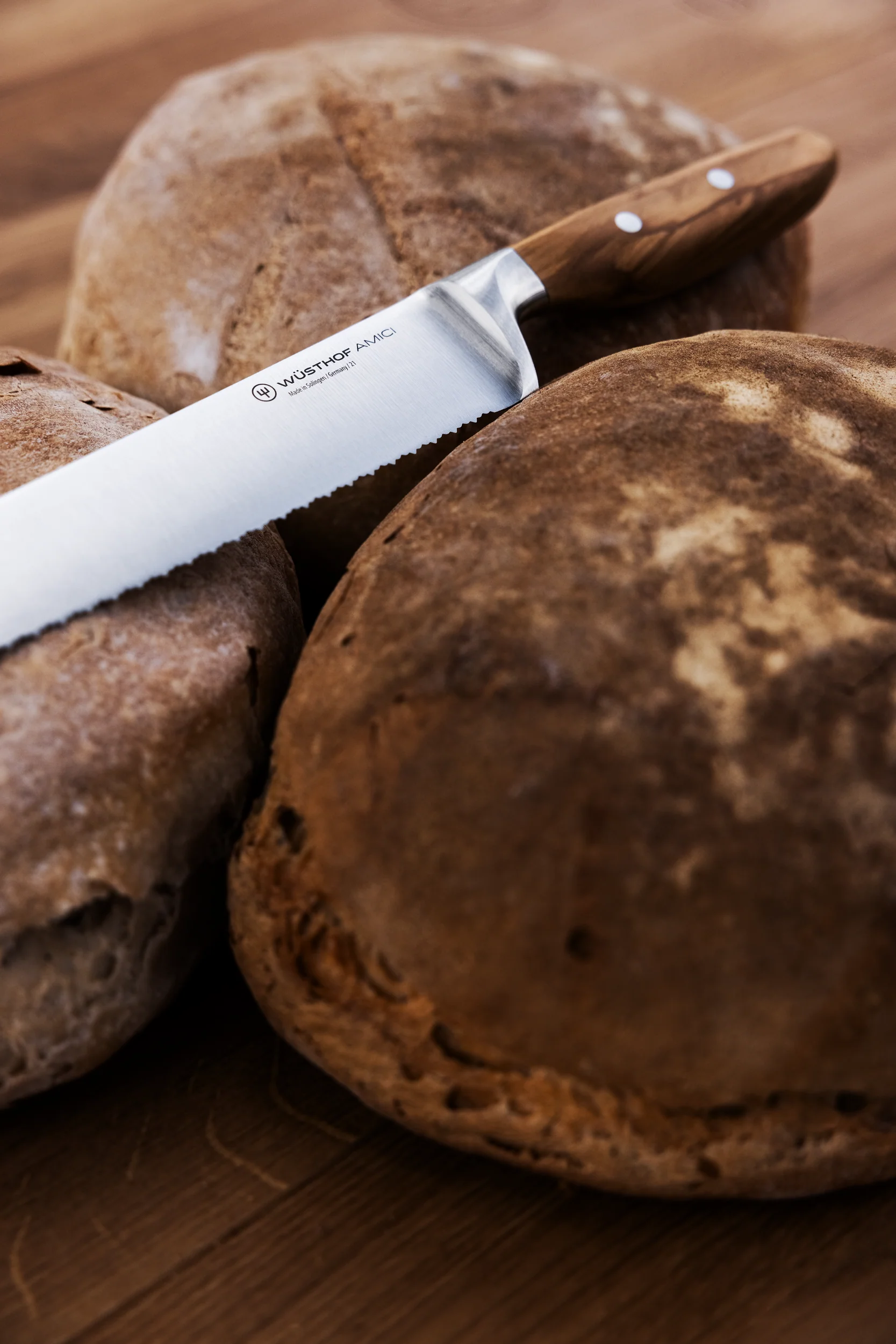 Amici Brotmesser 23 cm | mit Präzisions-Doppelwelle - Image 3