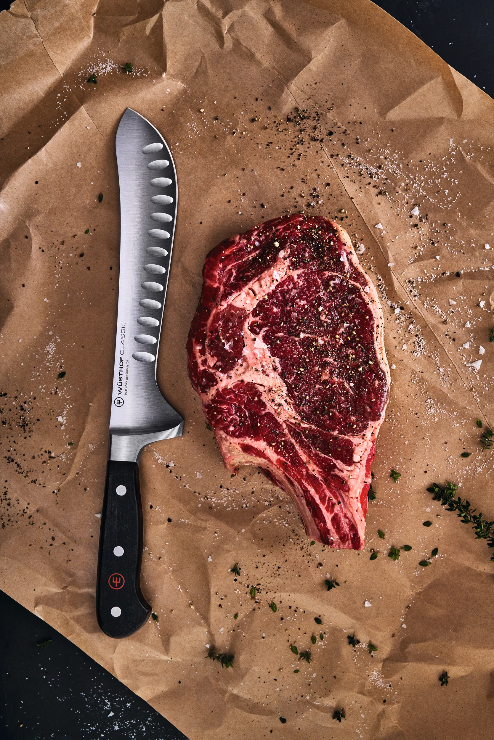 Classic Butcher Knife 20 cm | mit Kullenschliff - Image 3
