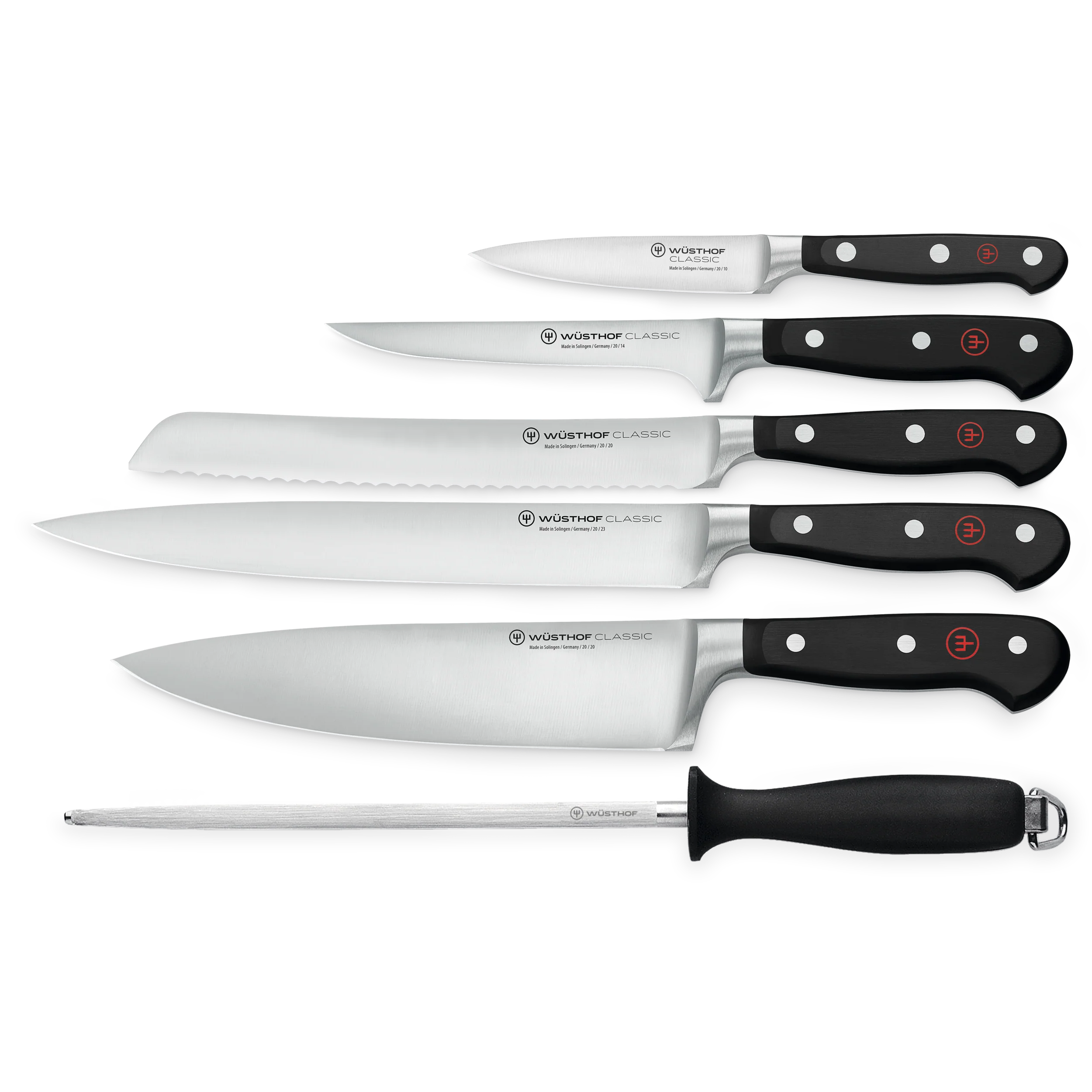 Classic Messergarnitur mit 6 Artikeln