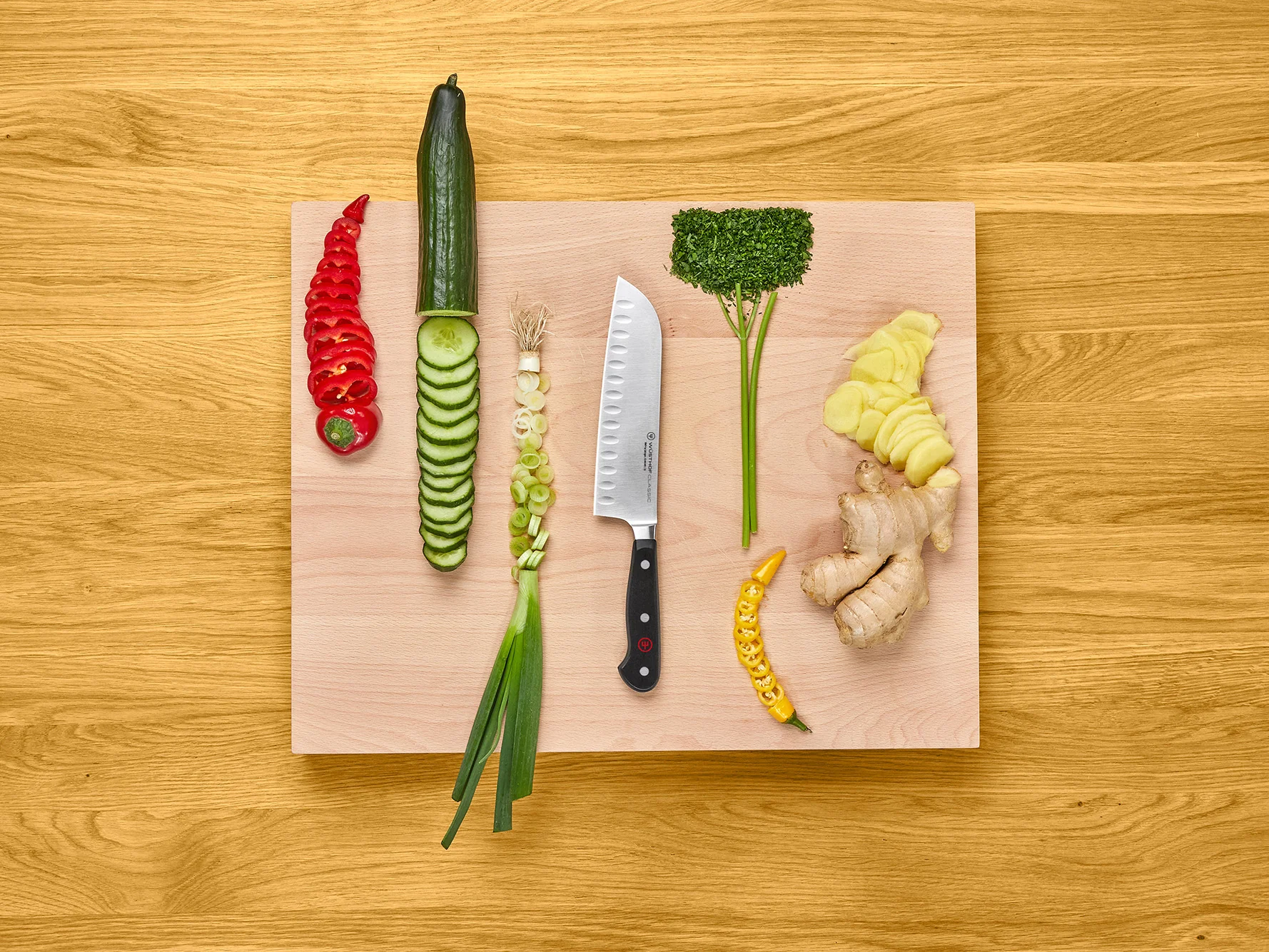 Classic Santoku 17 cm | mit Kullenschliff - Image 5