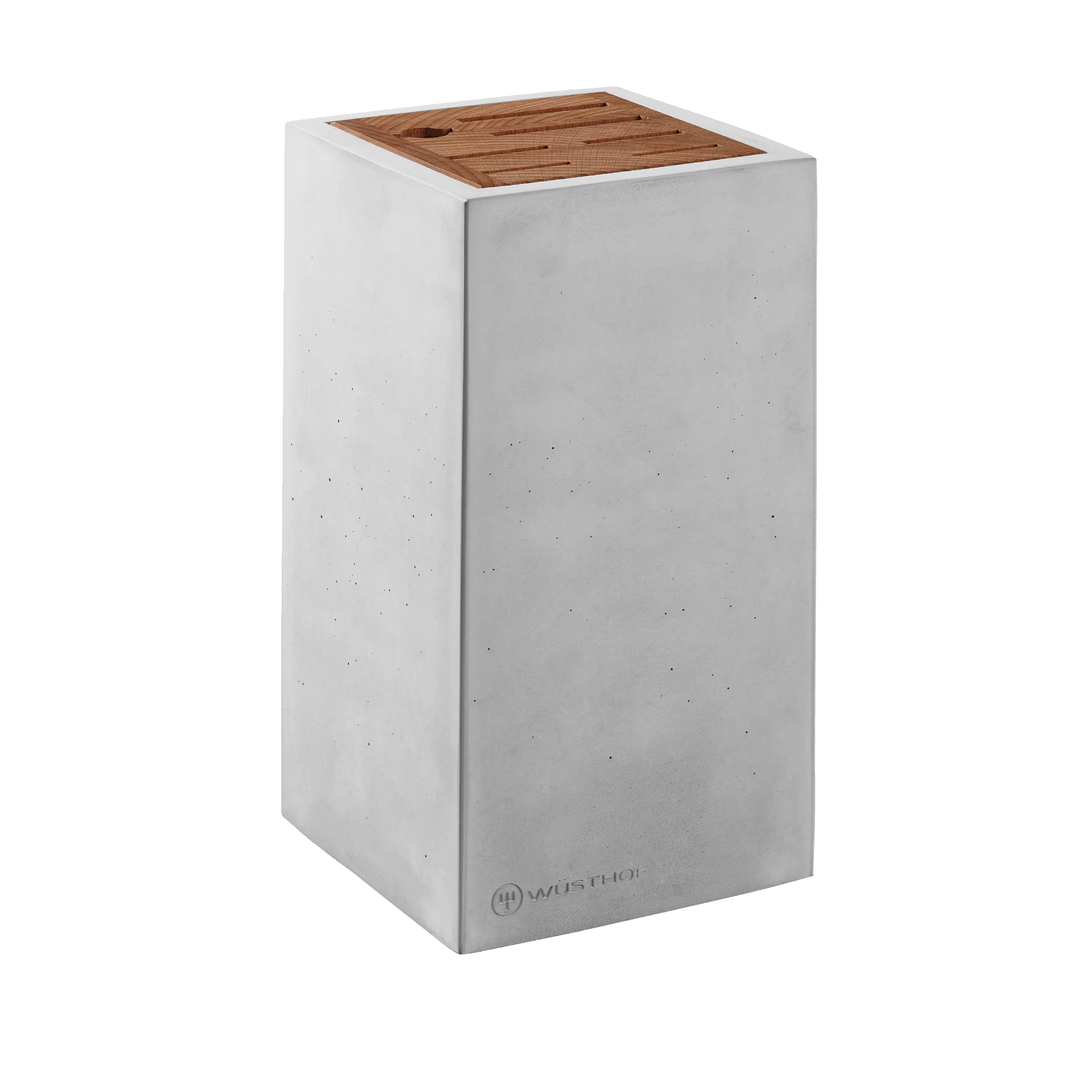 Messerblock | 7 Steckplätze | Beton mit Thermobucheneinsatz