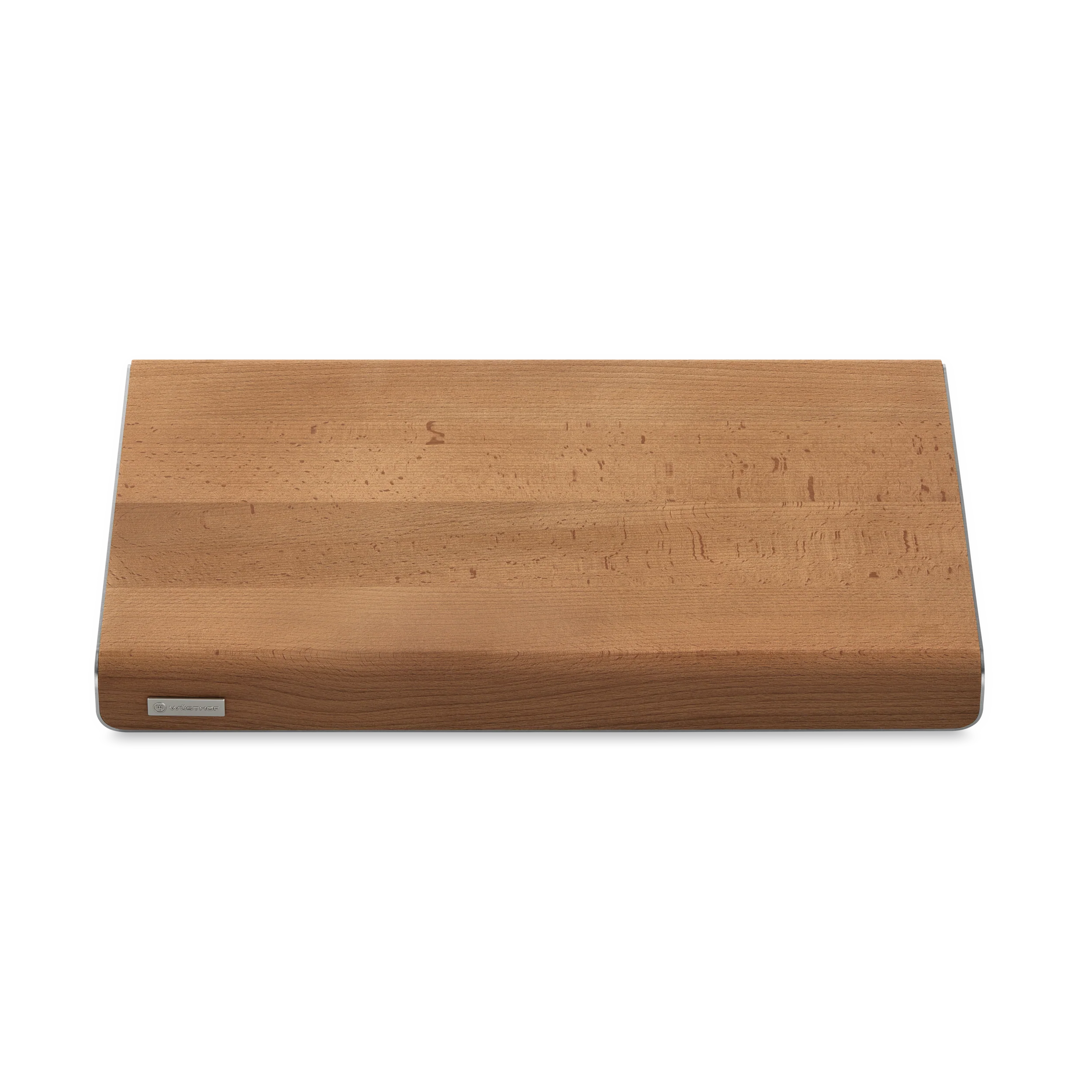 Schneidbrett 40 x 25 x 4 cm | Thermobuche mit Edelstahl
